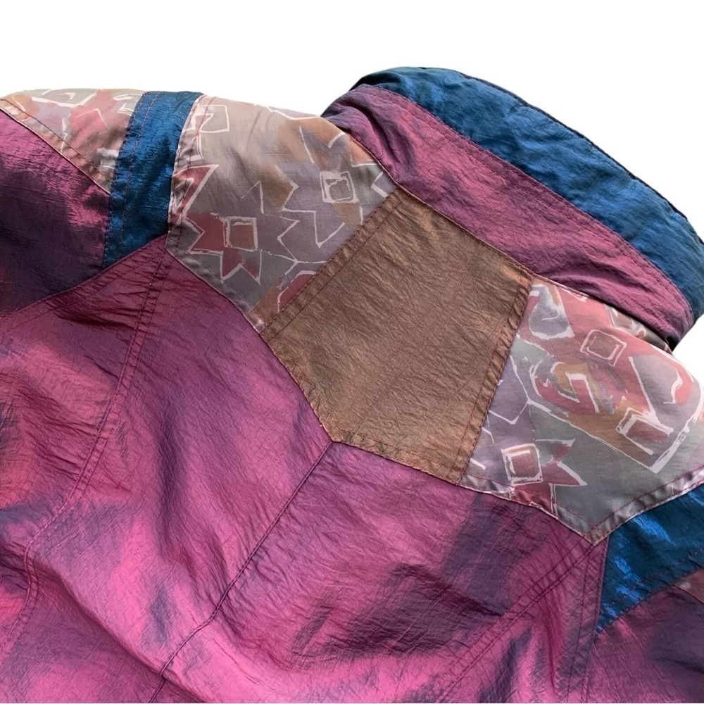 Vtg Be In The Current Seen Patchwork Snap Puffer … - image 3